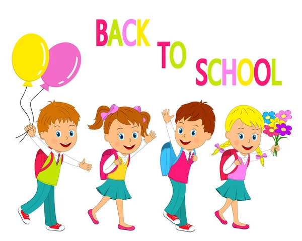 Back to schoo — Stock Vector