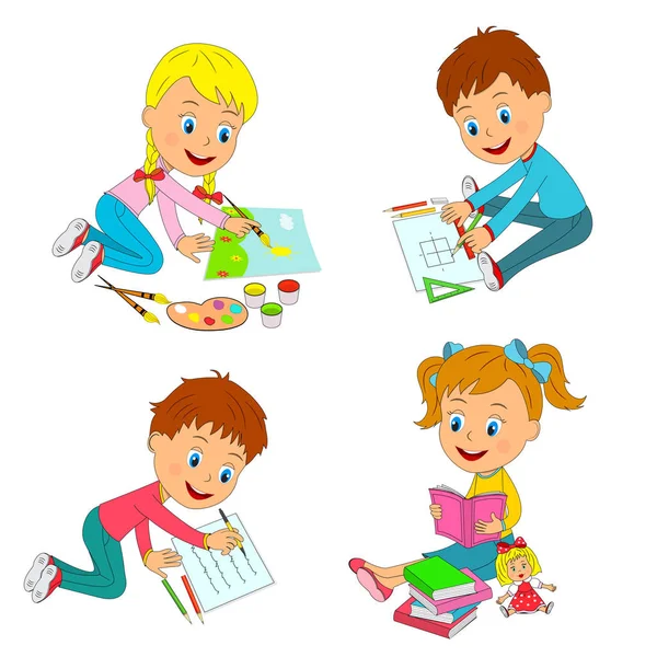 Kids learning activity — Stock Vector