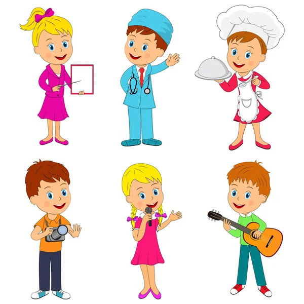 Different professions collection — Stock Vector