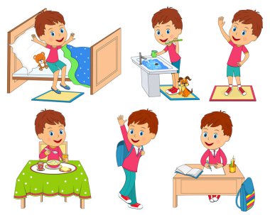 çocukların günlük rutin