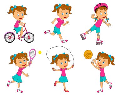 Kız spor etkinliği toplama
