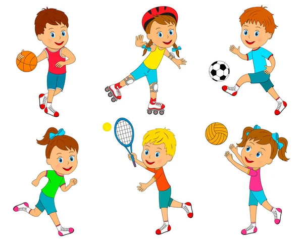 Спорт для дітей — стоковий вектор