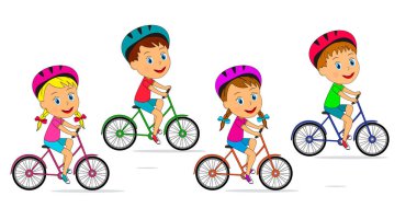 kız ve erkek bir Bisiklete binmek