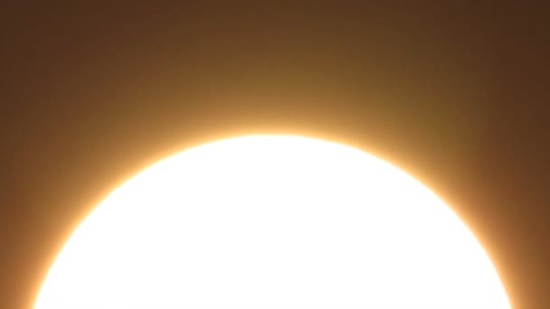 Nascer Sol Laranja Brilhante Sobre Nuvens Iowa Com Sol Amarelo — Vídeo de Stock