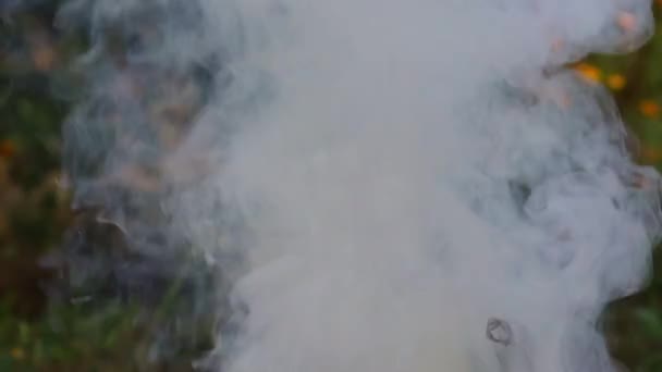 Fumaça Emana Fogo — Vídeo de Stock