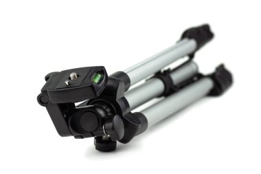 kamera tripodu, katlanmış, izole edilmiş, fotoğrafçı aracı