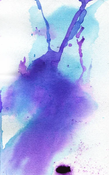 Achtergrond op papier kleurrijke aquarel splash — Stockfoto