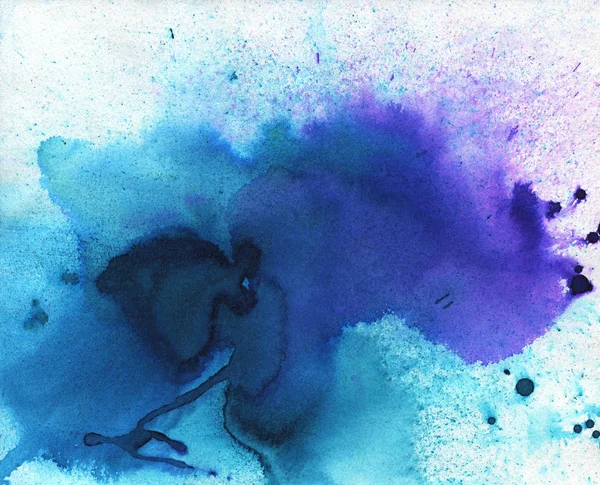 Фон на цветном акварельном всплеске Стоковое Изображение