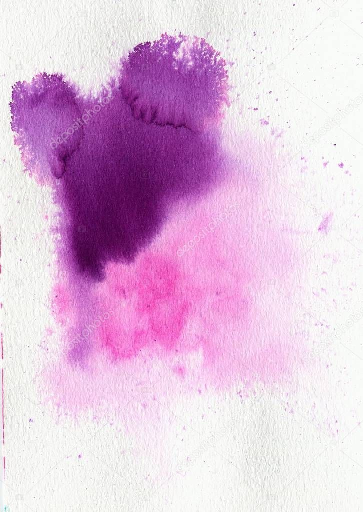 multicolored background watercolor stains and blots