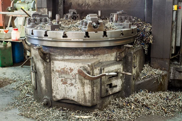 Old lathe machine — Stock Photo, Image