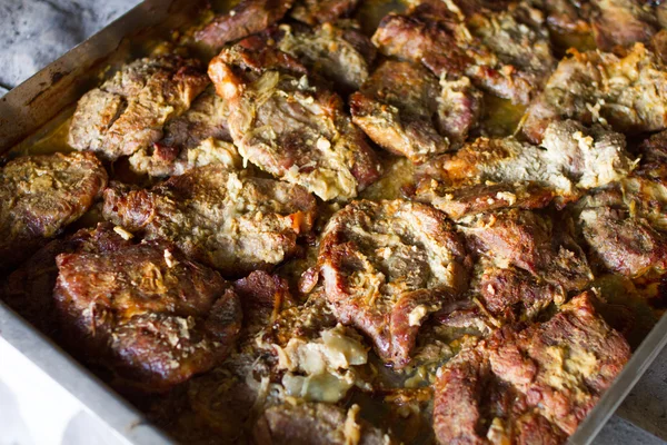 Daging babi panggang yang lezat — Stok Foto