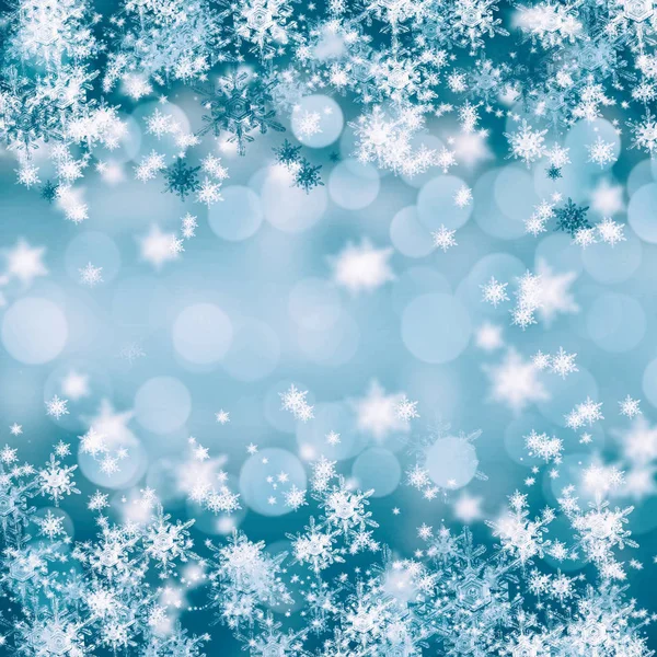 Blue christmas background — Stock Photo, Image