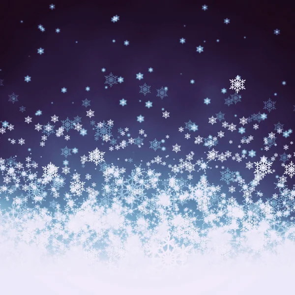 Purple christmas background with flakes — Stock Photo, Image