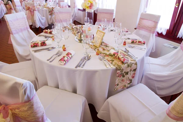 Configuración de mesa de boda — Foto de Stock