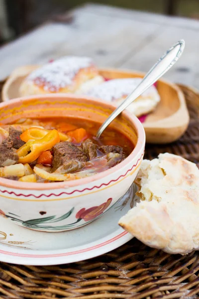 Sup Goulash Hungaria — Stok Foto