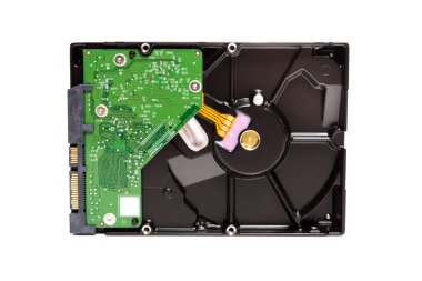 Sabit disk, sabit disk sürücü, beyaz üzerinde HDD izole