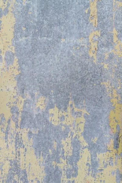 Textura Vieja Pintura Amarilla Sobre Metal — Foto de Stock