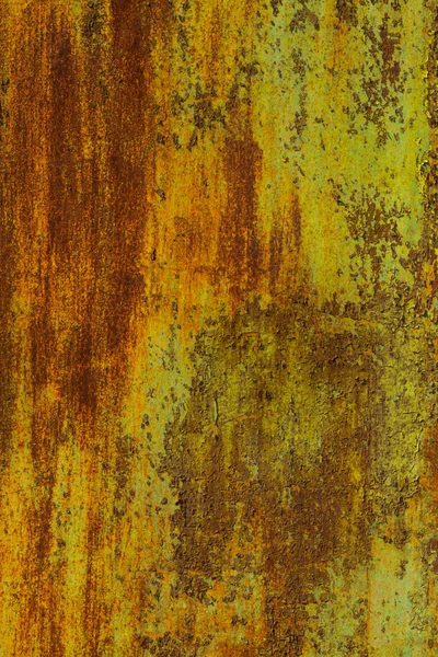 rust on the green metal - texture background