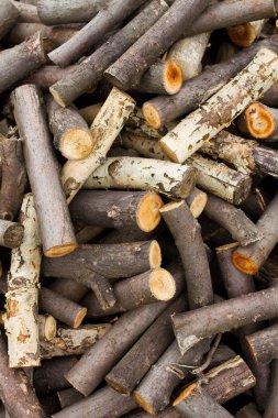 odun, odun fırını için Boyutlanmış ağaç, ağaç parçaları yığını