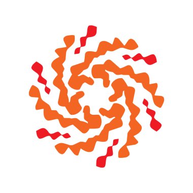 Kasırga logo vektör şablonu. Bir felaketi ya da iklimi resmetmek için tasarlandı