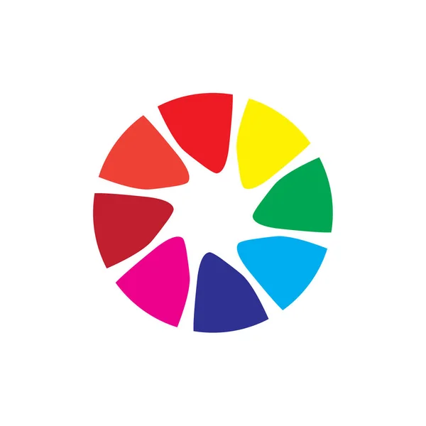 Bunte Kreis Logo Vektor Art Design Für Ihr Unternehmen Oder — Stockvektor