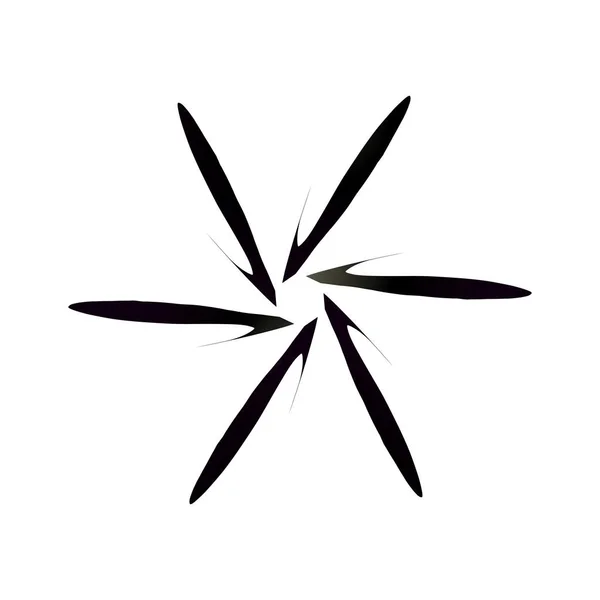 Αφηρημένη Έννοια Λογότυπο Αστέρι Απομονώνονται Λευκό Φόντο Web Εικονίδιο Διανυσματική — Διανυσματικό Αρχείο