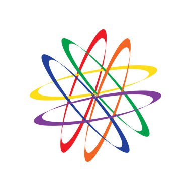 İşiniz veya faaliyetleriniz için renkli soyut logo vektör sanat tasarımı