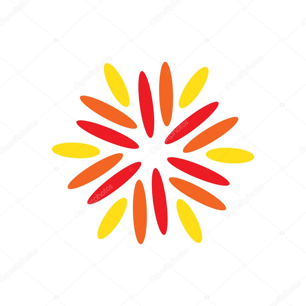 Colorful abstract hexagon vector with a rainbow color. suitable with anything activities until business