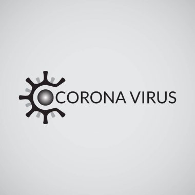 Corona virüsünün vektör çizimi. Corona hastalığı. Covid-19 salgını. Tecrit durumu. sosyal uzaklık