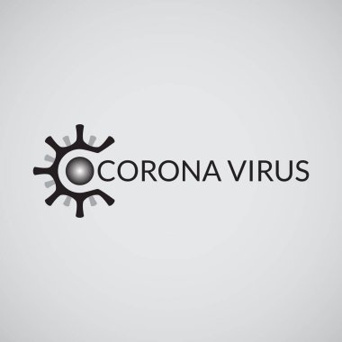Corona virüsünün vektör çizimi. Corona hastalığı. Covid-19 salgını. Tecrit durumu. sosyal uzaklık
