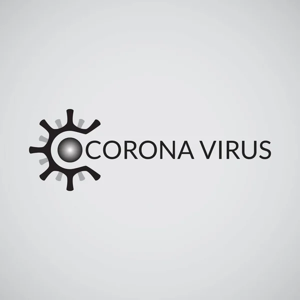 Ilustración Vectorial Del Virus Corona Enfermedad Corona Brote Covidio Situación — Vector de stock
