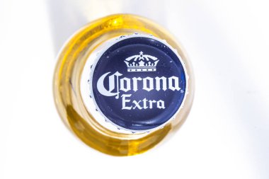 Juan Aldama, Zacatecas Şehri. Meksika Jan 3, 2020. Corona Birası 'nın en iyi manzarası. Grupo Modelo. Sendikalı bira grevde, adil seçim talep ediyorlar.