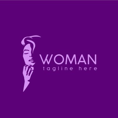 Kadın logosu hafif gölge