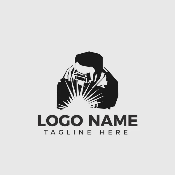 Logo Soudure Isolat Fond Blanc Logo Soudre — Image vectorielle