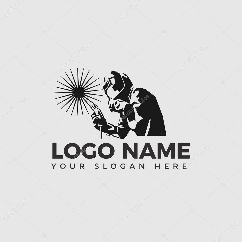 WELDING LOGO isolat white background WELDER LOGO