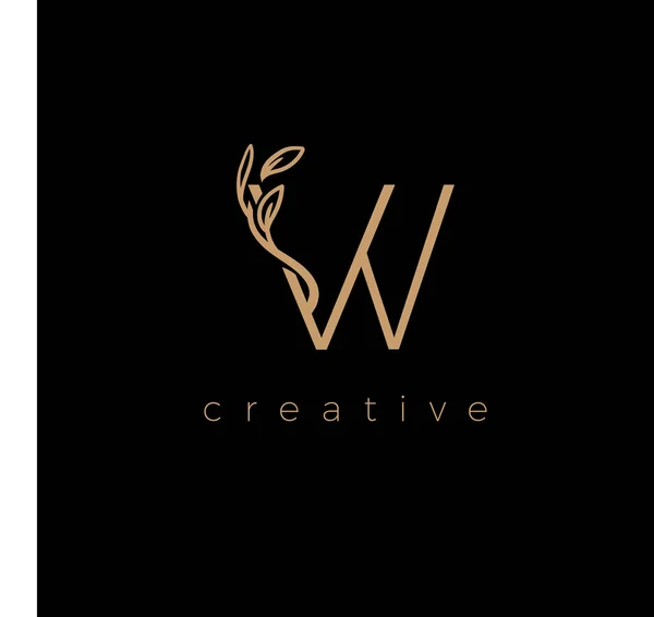 Leer Logo Luxury Wing Leaf — стоковый вектор