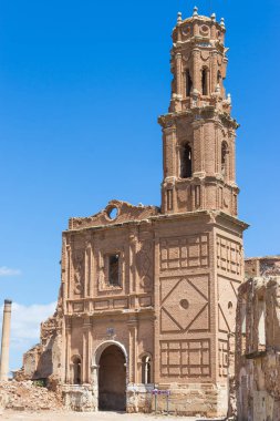 İspanyol İç Savaşı sırasında Belchite hayalet kasabası, Zaragoza