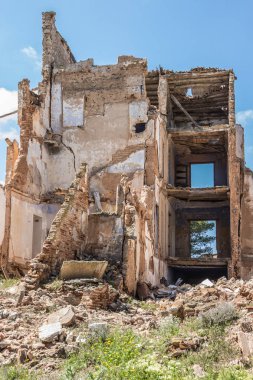 İspanyol İç Savaşı sırasında Belchite hayalet kasabası, Zaragoza