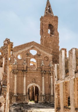 İspanyol İç Savaşı sırasında Belchite hayalet kasabası, Zaragoza