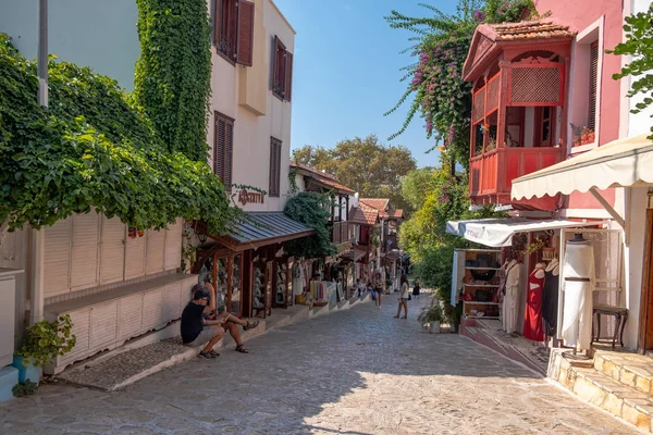 土耳其卡斯 2019年9月 卡斯镇的旧街景 卡斯镇是土耳其最受欢迎的旅游胜地 — 图库照片