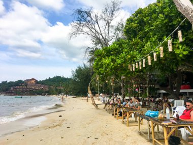 KOH PHANGAN, THAILAND - January 1, 2019: Haad Yao beach on Koh Phangan, Thailand on January 1, 2019. Haad Yao is one of the most beautiful beaches on Ko Pha Ngan