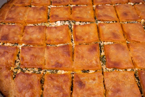 土耳其风格的自制奶酪馅饼 土耳其语 被称为 Peynirli Borek — 图库照片