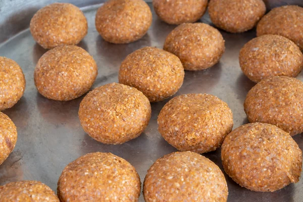 Comida Turca Albóndigas Rellenas Caseras Turco Conocido Como Icli Kofte — Foto de Stock