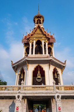 Bangkok , Thailand, February 2020: Wat Chana Songkhram temple exterior view