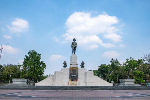 King Rama Denkmal Lumpini Park Bangkok Thailand — Stockfoto