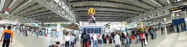 Mart 2020 Suvarnabhumi Havaalanı Bangkok Tayland Havaalanındaki Insanlar Nsanlar Virüs — Stok fotoğraf