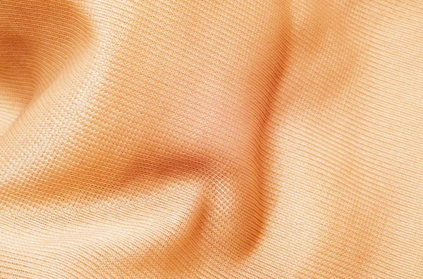 Beautiful Viscose Fabric Color Beige Folds — Stock Photo, Image