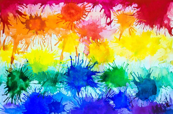 Güzel parlak Lgbt arka planı. Suluboya gökkuşağını serper (spektrum) Sanat harikalar diyarı.