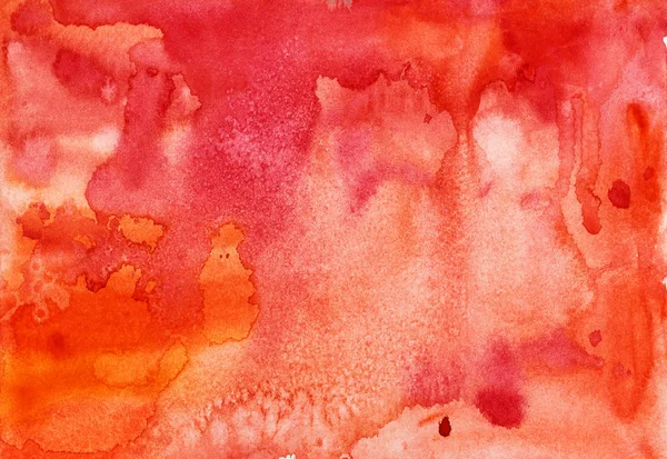 Indah Abstrak Latar Belakang Pemberian Cat Air Merah Tangan Dicat — Stok Foto