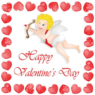 Sevgililer günü arka plan komik yürekleri